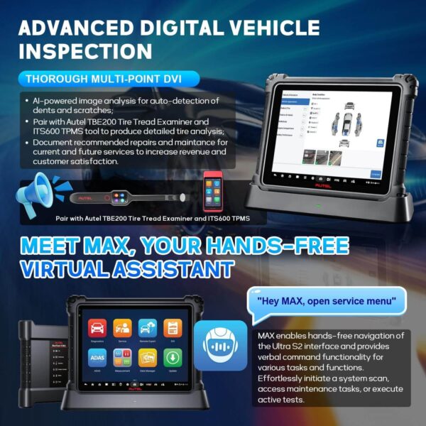 Autel MaxiSys Ultra S2 Automotive Diagnostic Scanner  – 13.7" Tablet with VCMI2, ECU Programming, Topology 3.0, AI Inspection, 48+ Services, and OE-Level Coverage (2025 Model) - Image 12