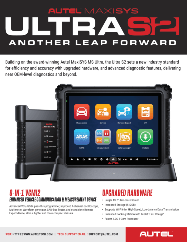 Autel MaxiSys Ultra S2 Automotive Diagnostic Scanner  – 13.7" Tablet with VCMI2, ECU Programming, Topology 3.0, AI Inspection, 48+ Services, and OE-Level Coverage (2025 Model) - Image 5